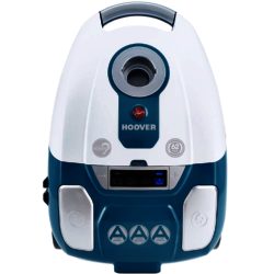 Hoover AC73_SE20 Silent Energy Bagged Cylinder Vacuum Cleaner in White Silver & Blue